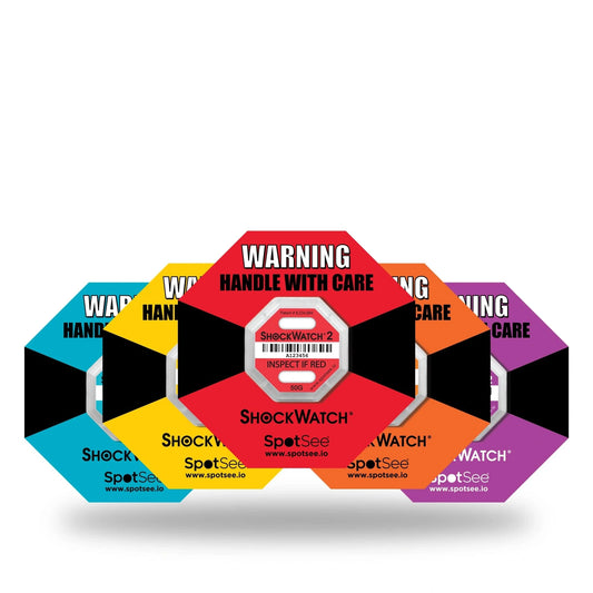 ShockWatch® 2 Validation Trial Kit — 5 Sensitivities (10G, 25G, 37G, 50G, 75G) Impact Indicator
