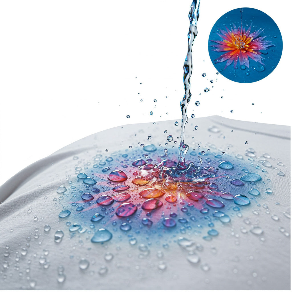Hydrochromic Screen Printing Ink - Wet & Reveal - Colour Changing