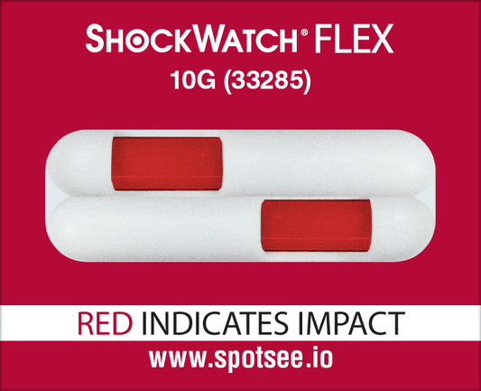 SpotSee® ShockWatch FLEX – Double Tube Impact Indicator (100 Pack)