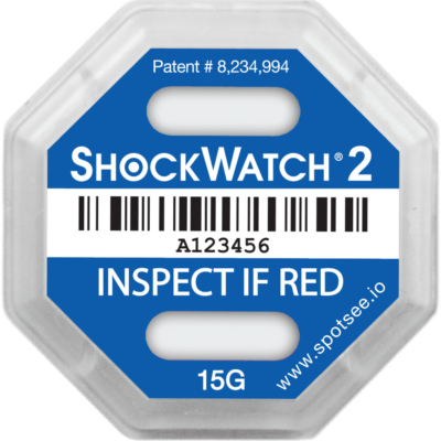 ShockWatch® 2 Impact Indicators — Damage Prevention Shipping Monitors, 5G–75G Sensitivities, Single-Use Adhesive Labels (10-Pack & 100-Pack Available)
