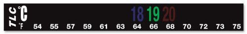 DigiTemp 13 Level 12°C to 24°C (54F to 75F) Horizontal Liquid Crystal Dual Scale Thermometer