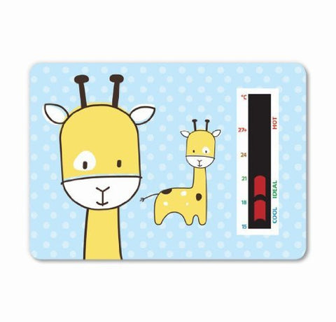 Blue Baby Giraffe Room Thermometer Card