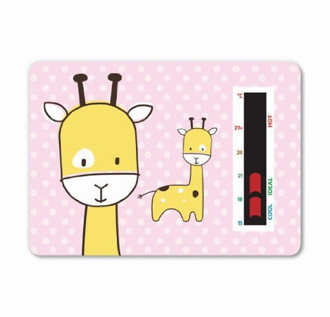 Pink Baby Giraffe Room Thermometer Card