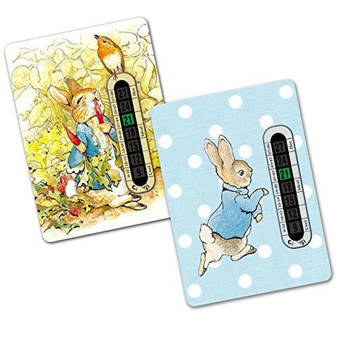 Twin Pack - Peter Rabbit Nursery and Room Thermometer Cards (2 Different Designs)