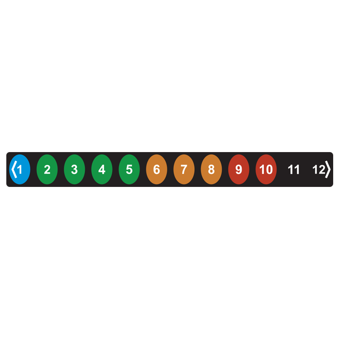 Fridge thermometer strip