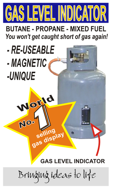 Magnetic Gas Bottle (LPG/Butane/Propane) Level Indicator – Good Life  Innovations Ltd (Colour Changing)