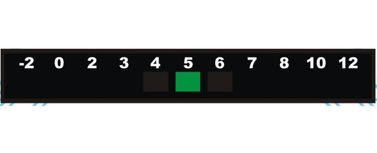 Liquid Crystal -2 to 12C Fridge Thermometer Strip