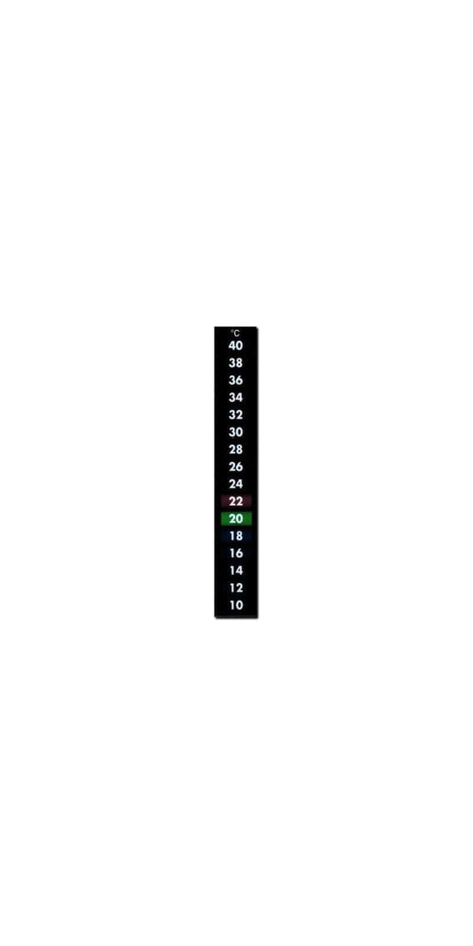 10 To 40°C Liquid Crystal Room Thermometer Strip Also Ideal For Aquarium Fish Reptile Tanks Home Brewing Wine Making