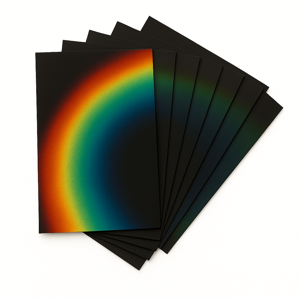 SFXC Liquid Crystal Sheet R&D Evaluation Pack – 7 Calibrated Temperature Ranges