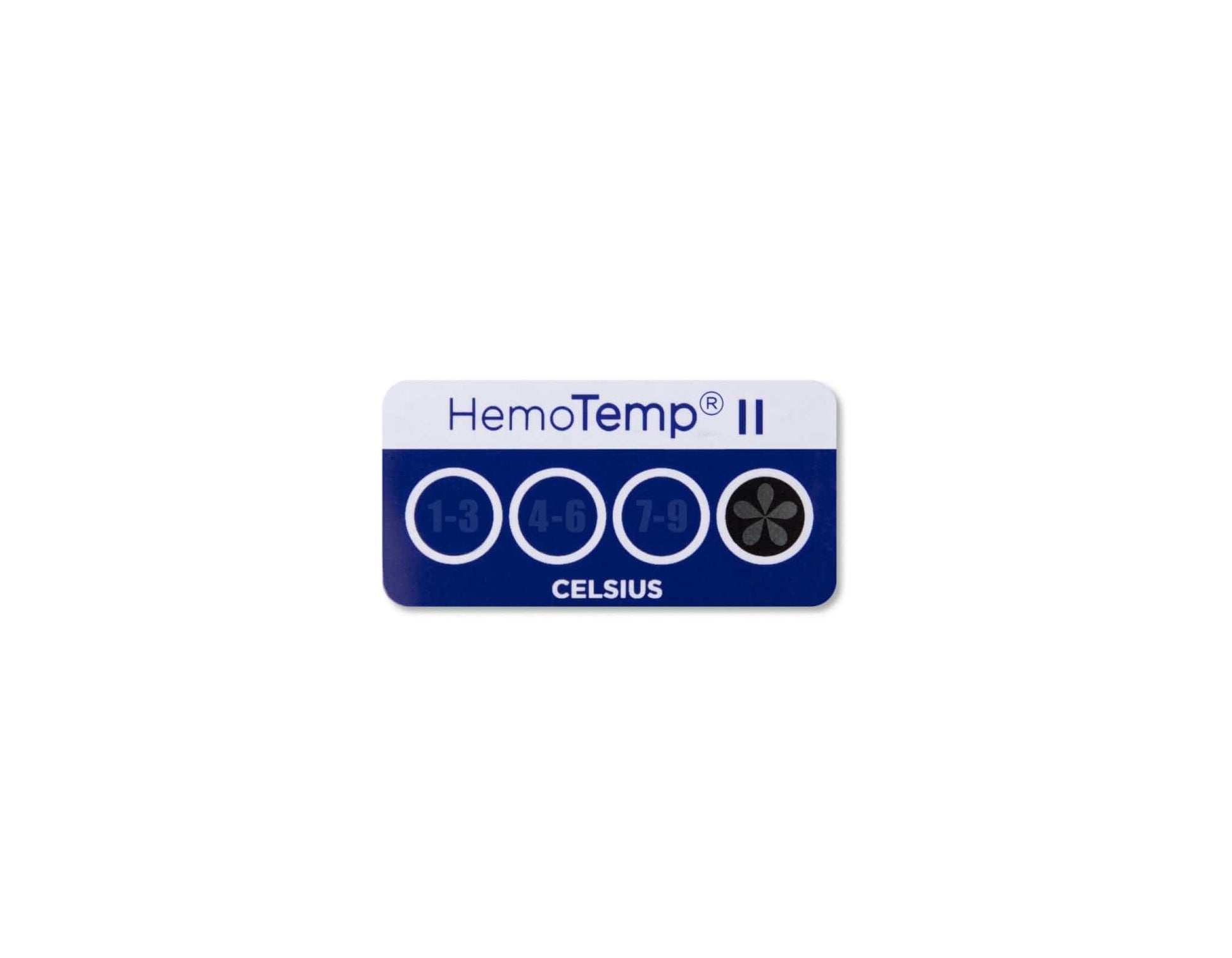 HemoTemp II Celsius device on a white background - unactivated