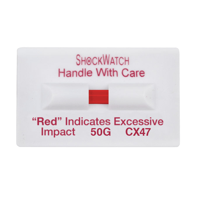 SpotSee® ShockWatch Clip Single-Tube Impact Indicators – 100 Pack