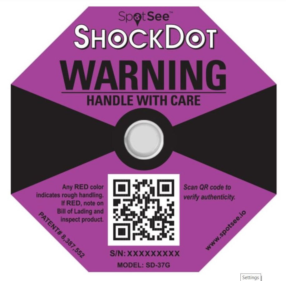 ShockDot Shock & Impact Indicators - PLEASE CONTACT US TO ORDER