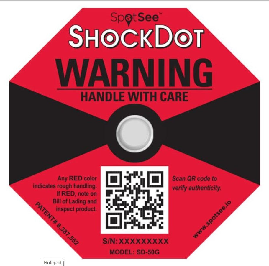 ShockDot Shock & Impact Indicators - PLEASE CONTACT US TO ORDER