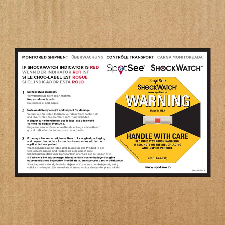 Shockwatch Shock Impact Indicators