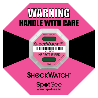 ShockWatch® 2 RFID Shock Indicator (100 Pack)
