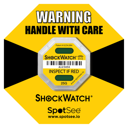 ShockWatch® 2 RFID Shock Indicator (100 Pack)