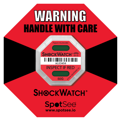 ShockWatch® 2 RFID Shock Indicator (100 Pack)