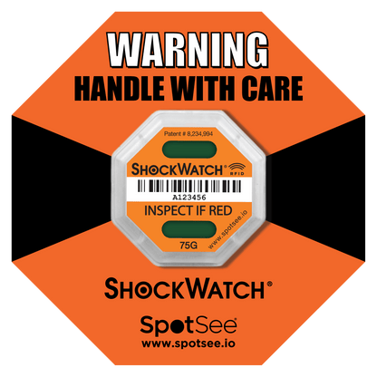 ShockWatch® 2 RFID Shock Indicator (100 Pack)