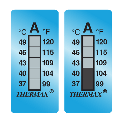 SpotSee® Thermax 5-Level Irreversible Temperature Labels (Pack of 10)