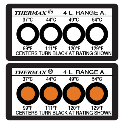 SpotSee Thermax 4-Level irreversible temperature labels – product overview