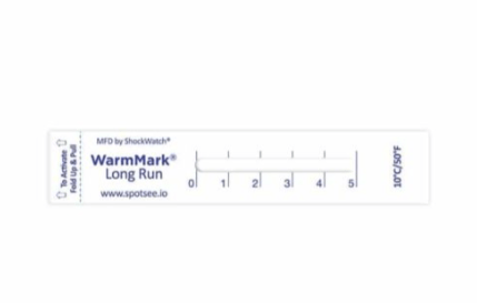 WarmMark long-run temperature indicator in unactivated state for extended temperature monitoring