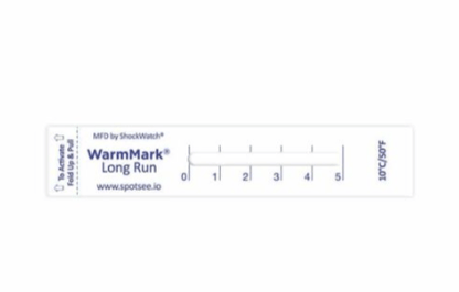 WarmMark long-run temperature indicator in unactivated state for extended temperature monitoring