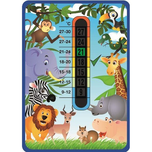 Happy Family Jungle Animals Nursery Room Safety Temperature Thermometer 1