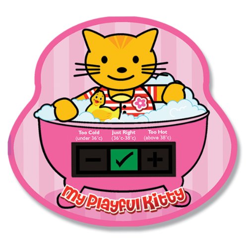 My Playful Kitty Baby Bath Thermometer Card