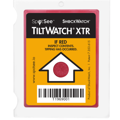 TiltWatch XTR: Shipping Tilt Damage Monitor