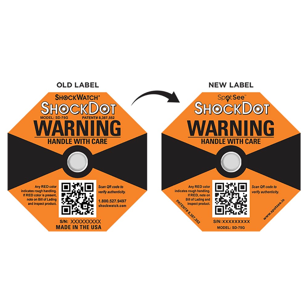 Shock Drop Sticker ShockDot Shock & Impact Indicators | Prevent Shipping Damage – Good ...
