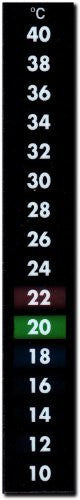 10–40°C Wide-Range Adhesive Liquid Crystal Thermometer Strip – Ideal for Aquariums, Reptiles & Home Brewing