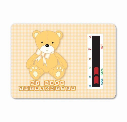 Brown Baby Bear Room Thermometer Card