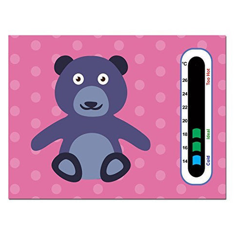 Cute Bear Room Baby Nursery Thermometer Card & Duck Baby Bath Thermometer  Card Pack