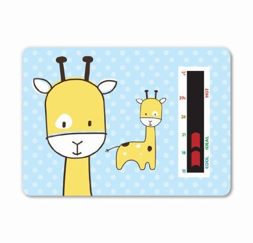 Blue Baby Giraffe Room Thermometer Card