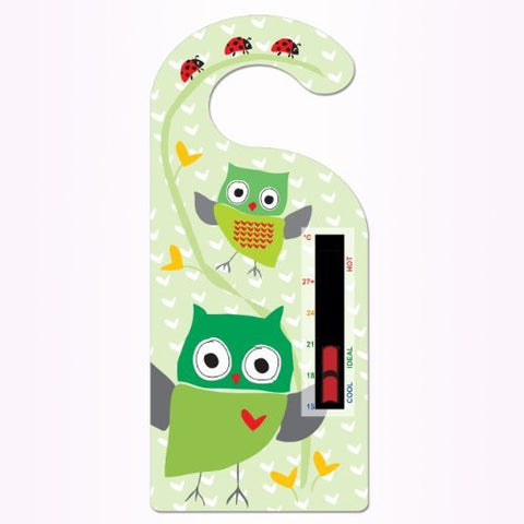 Owl Hanger Nursery Room Thermometer Card