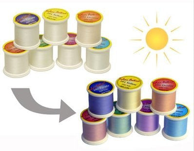 UV Colour Changing Threads - White to Colour