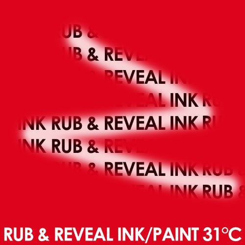 50ml - Red to Clear at 31C Thermochromic Colour Changing Screen Printing Ink Paint for Paper & Board