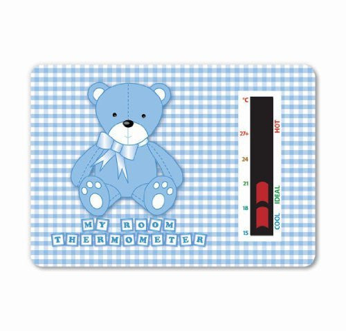 Blue Baby Bear Room Thermometer Card
