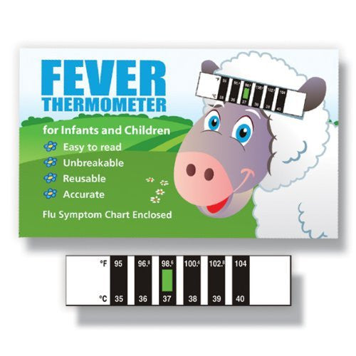 Little Lamb Baby Forehead Thermometer for Cold, Flu & Fever with Information Pack