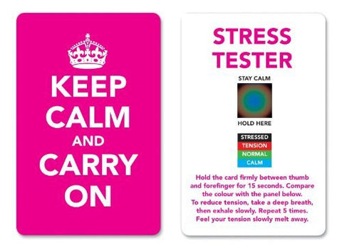 Pink - Keep Calm and Carry On Stress Mood Card