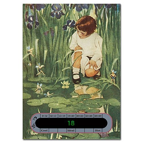 Baby Safe Ideas Girl by Pond Nursery Room Thermometer Card