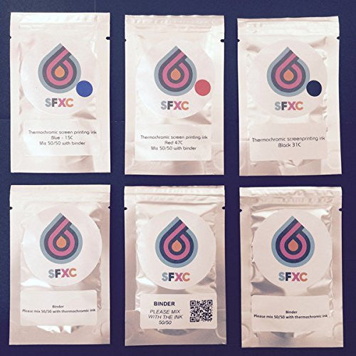Thermochromic Ink Trial Pack for Paper, Board and Textiles