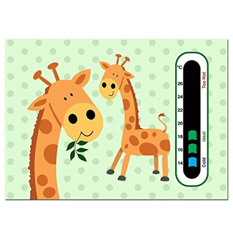 Baby Safe Ideas Giraffe Twins Nursery Room Thermometer Card