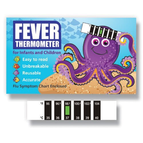 Octopus Baby Forehead Thermometer for Cold, Flu & Fever with Information Pack
