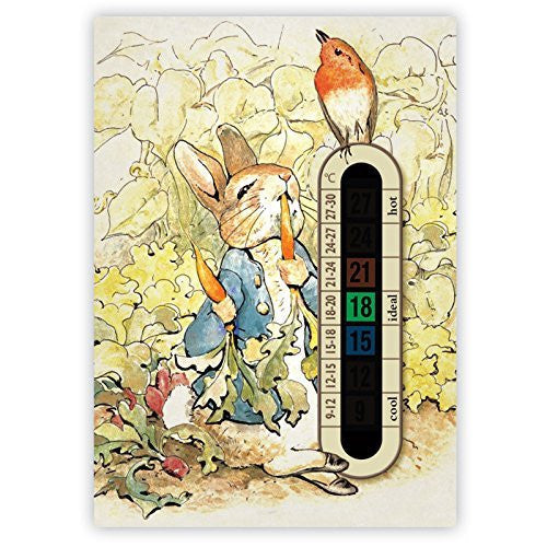 Peter Rabbit Baby Nursery and Room Thermometer Card