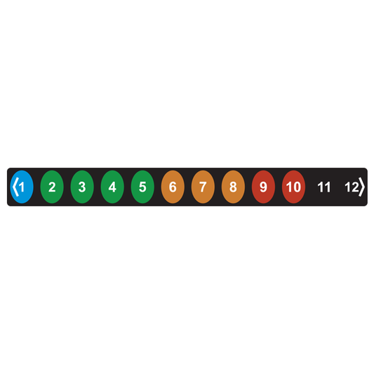 Fridge thermometer strip 
