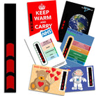 Red bar thermometer strip sticker