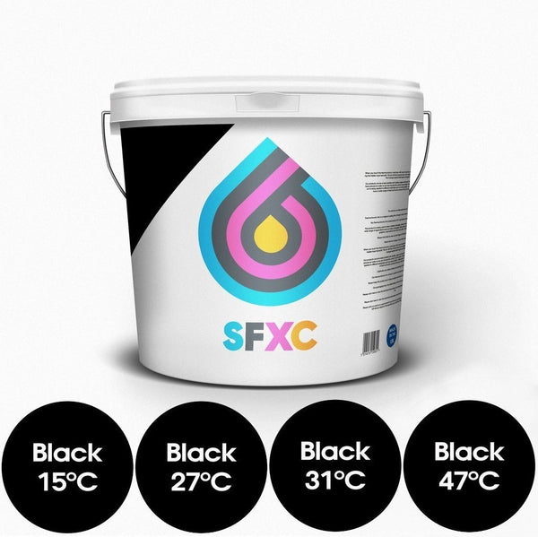Thermochromic Black Screen Printing Ink - Temperature Trial Pack